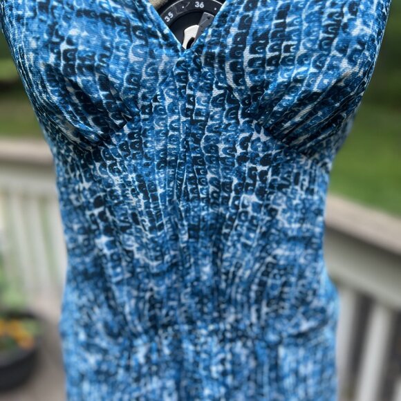 Derek Lam Women's M Blue Sleeveless Maxi Dress - Picture 3 of 8